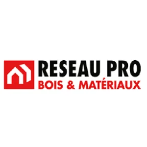 Logo de Réseau Pro Bois & Matériaux, une entreprise spécialisée dans la vente de bois et de matériaux pour les professionnels du bâtiment.