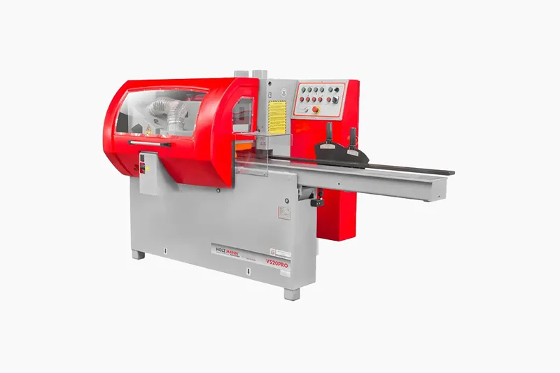 : Corroyeuse 4 faces Holzmann VS20PRO, machine industrielle de menuiserie pour l’usinage précis du bois sur toutes ses faces.